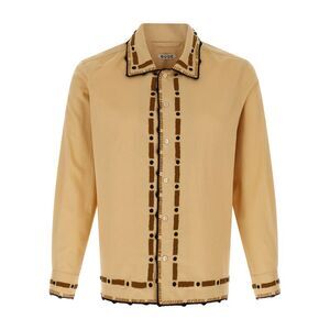 Bode Men's Beaded Ryegrass Shirt